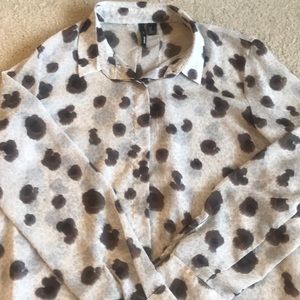 MANGO BRAND PRINT TOP